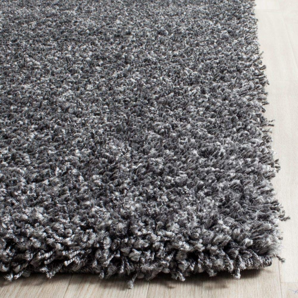 SAFAVIEH California Shag Collection Runner Rug - 2'3" x 13' Dark Grey - Diamond Home USA