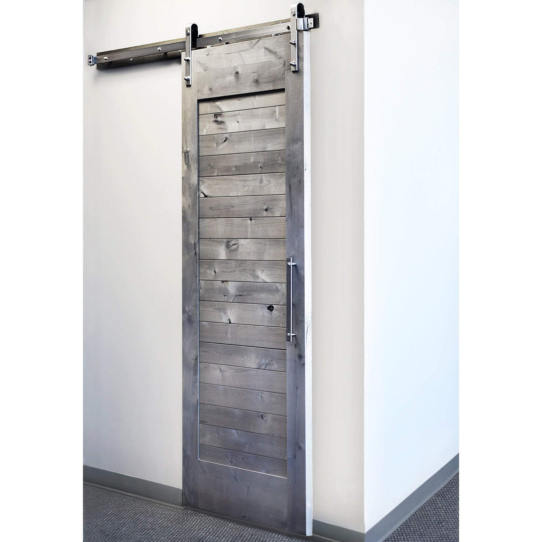 SURE-LOC BARN-KIT72 15 Barn Door Track System 72" Satin Nickel - Diamond Home USA