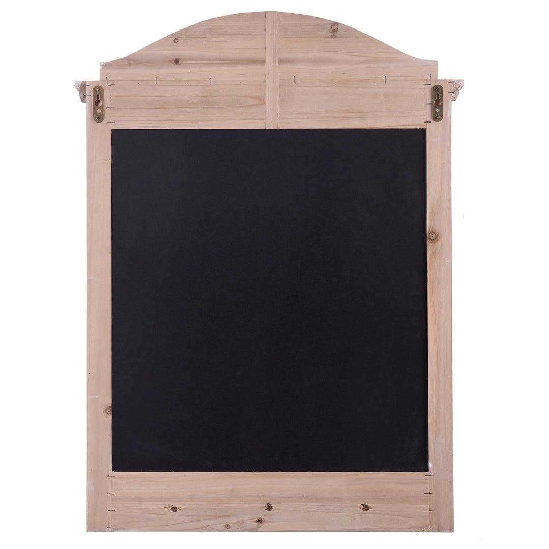 Multi-Functional Wall Memo Board Chalkboard with Hanging Storage Black Country - Diamond Home USA