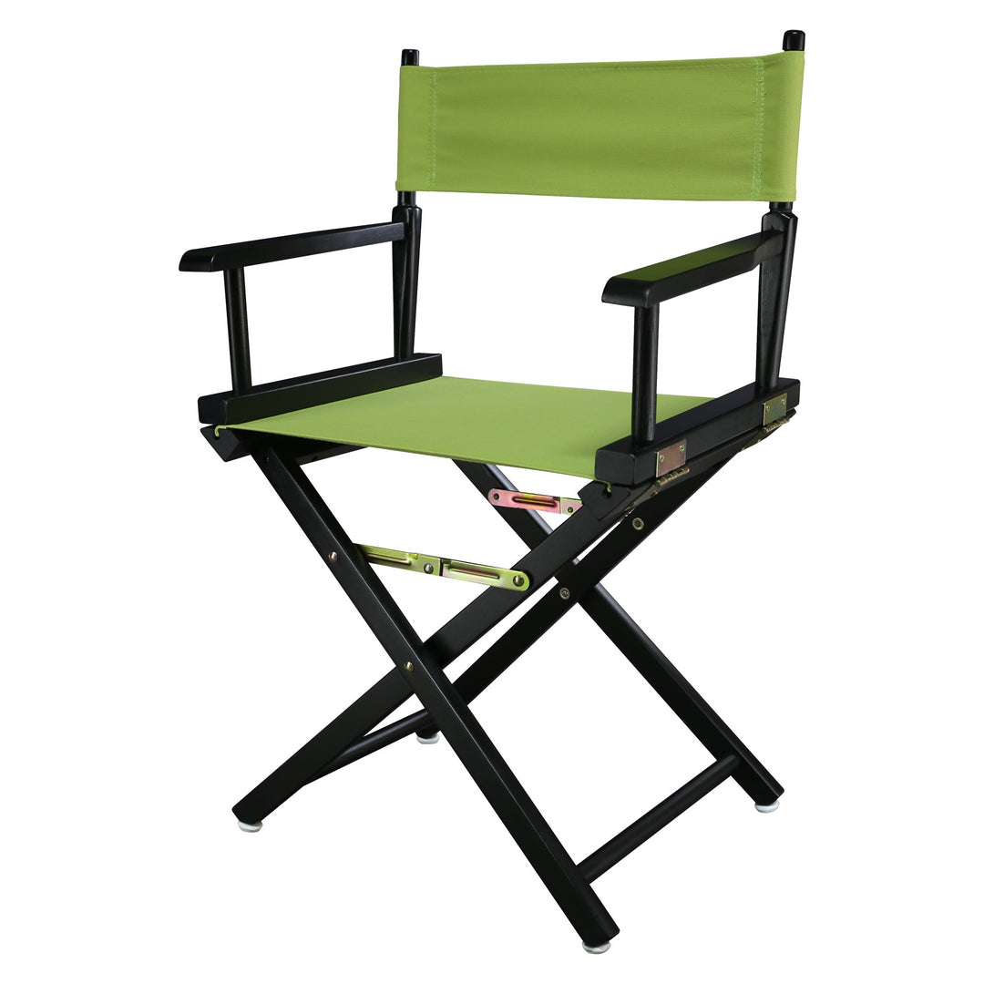 Casual Home Black Frame/Lime Green Canvas 18" Classic Height Directors-Chairs
