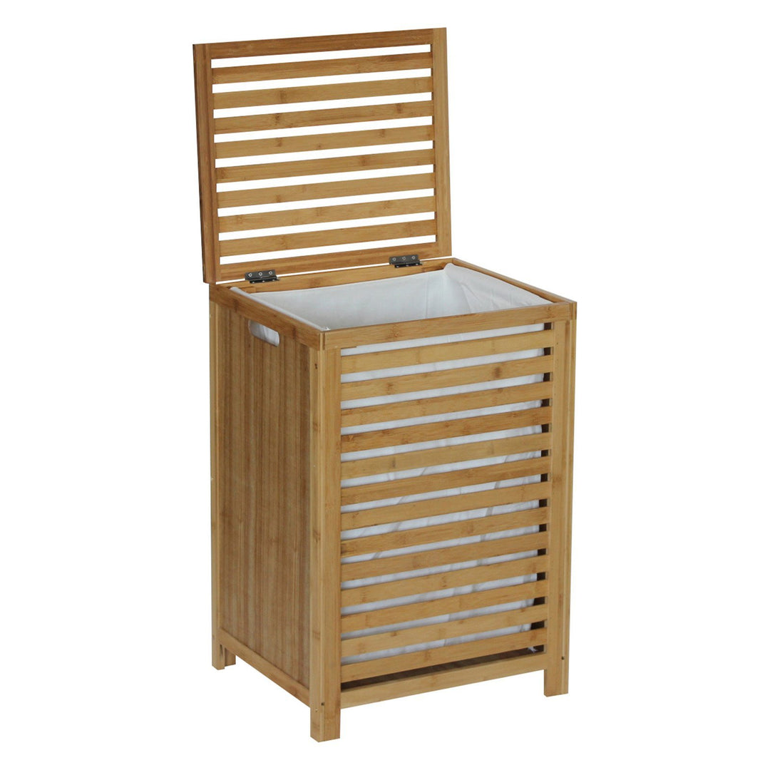Gallerie Décor Natural Spa Bamboo Hamper One Size - Diamond Home USA