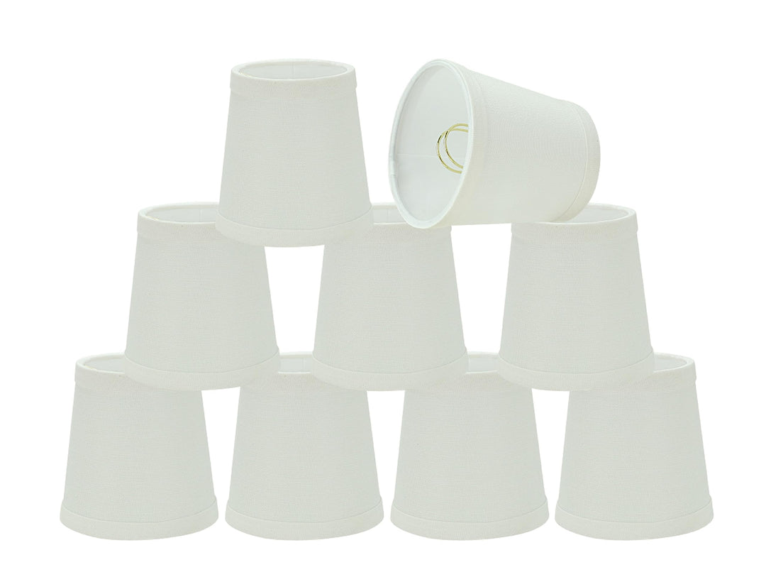 Aspen Creative 32719-9 Small Hardback Empire Shape Chandelier Clip-On Lamp Shade