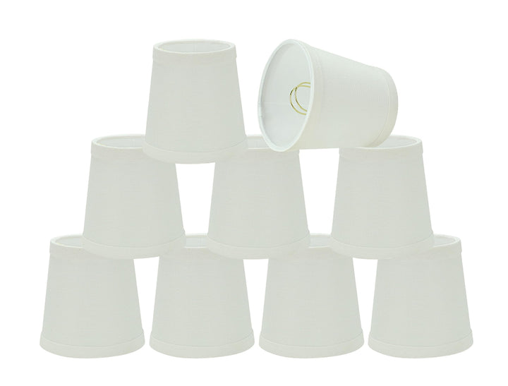 Aspen Creative 32719-9 Small Hardback Empire Shape Chandelier Clip-On Lamp Shade