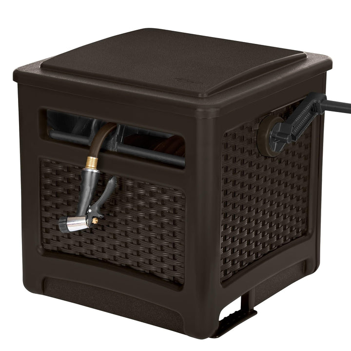 Ft.wicker Garden Hose Reel Guide And Brown