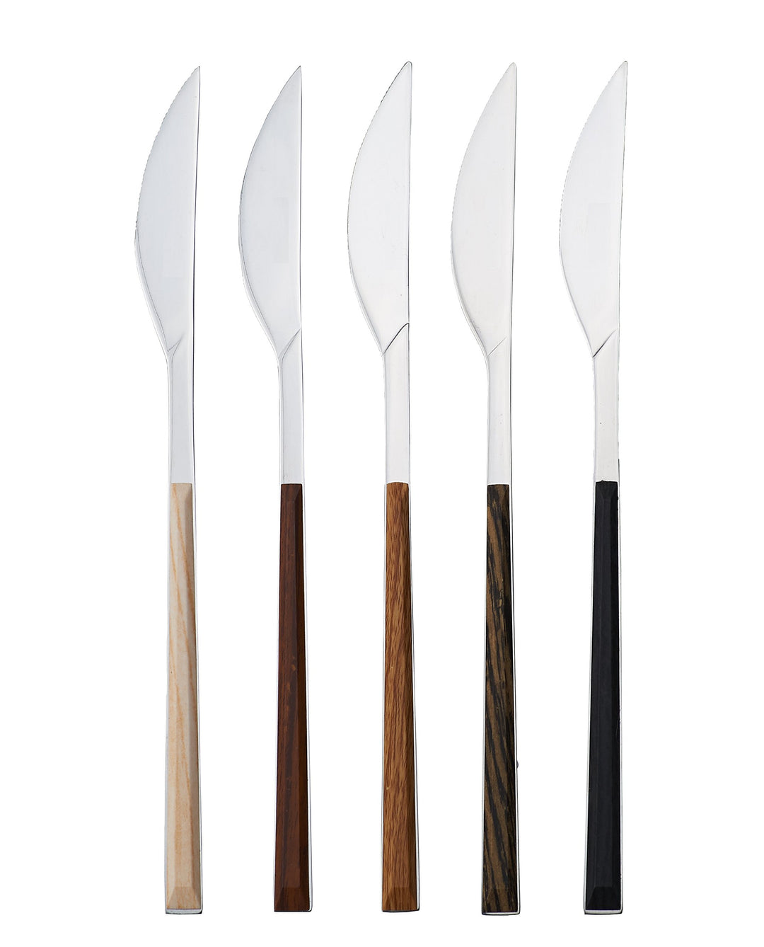 Pinti Sushi Queen for Red Vanilla 24 Piece Flatware Set Ebony - Diamond Home USA