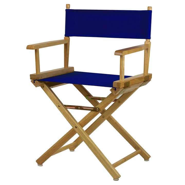 Casual Home Natural Frame/Royal Blue Canvas 18" Classic Height Directors-Chairs