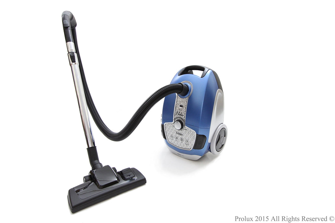 Demo Model Prolux Tritan Blue Canister Vacuum HEPA Sealed Hard Floor Vacuum with - Diamond Home USA