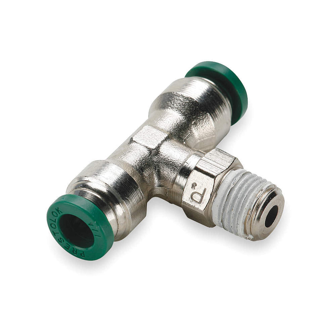 Parker Hannifin W172PLP-8-6 Prestolok PLP Nickel Plated Brass Male Branch Tee