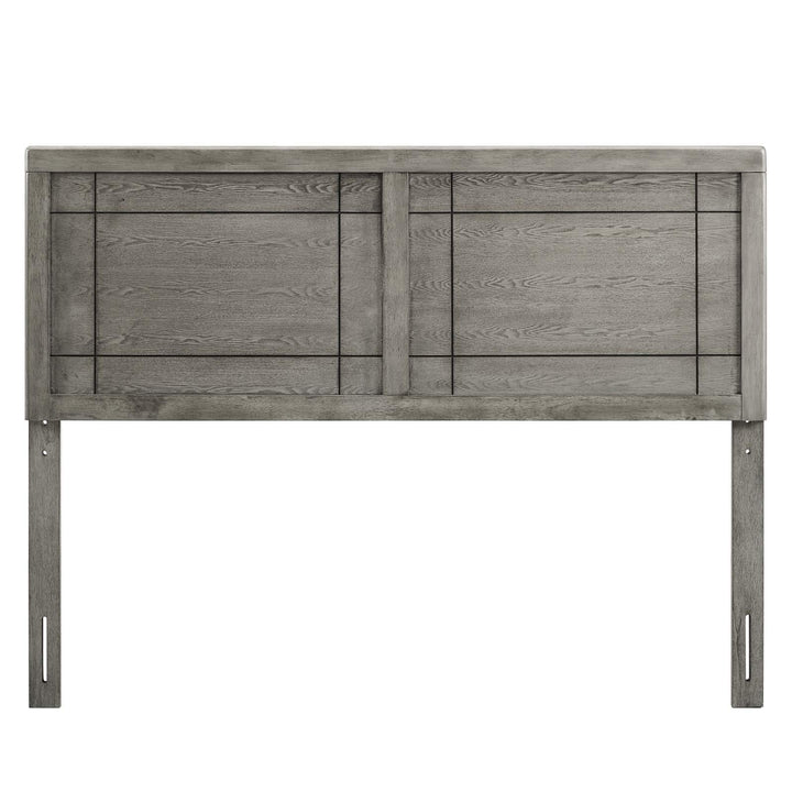 Modway Archie King Wood Headboard in Gray - Diamond Home USA