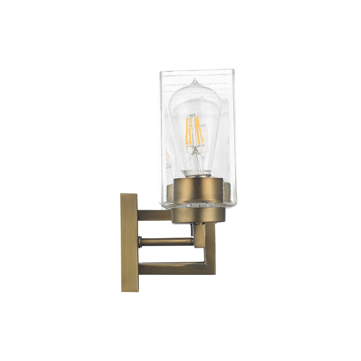 3 Light Antique Brass Vanity Gold Transitional Metal Dimmable - Diamond Home USA