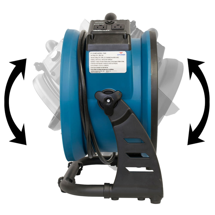 XPOWER P-21AR 11" Diameter Industrial High Velocity Axial Air Mover/Carpet