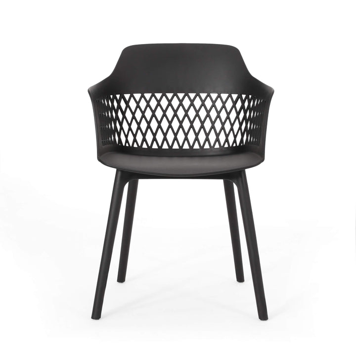 Christopher Knight Home Madeline Outdoor Dining Chair (Set of 2) Black - Diamond Home USA