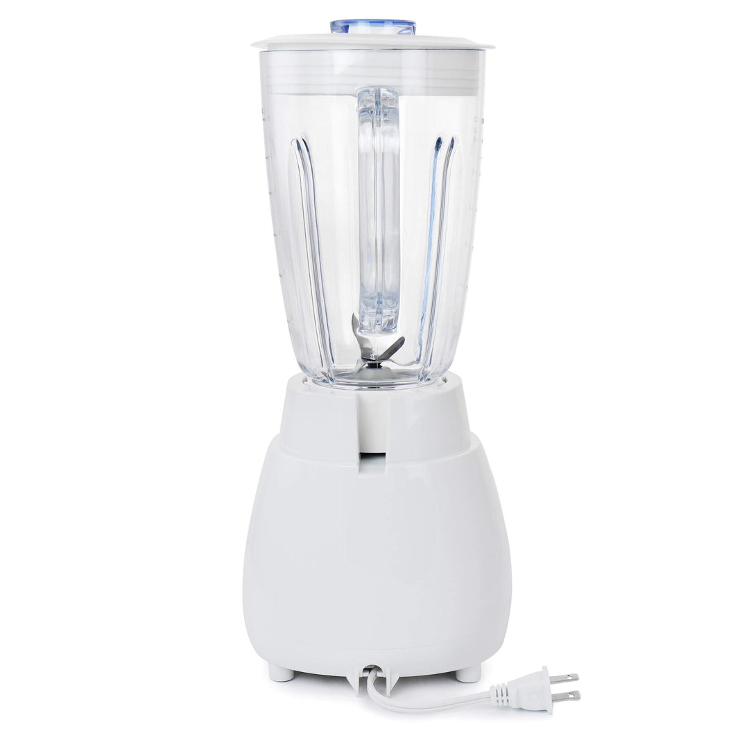 Speed Watt Plastic Jar Blender In White 50 Oz Multiple Speeds - Diamond Home USA