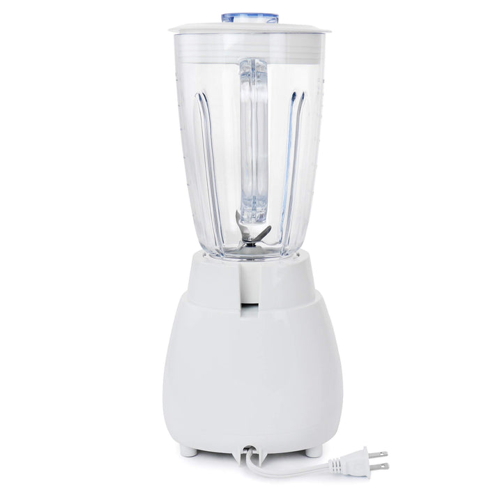 Speed Watt Plastic Jar Blender In White 50 Oz Multiple Speeds - Diamond Home USA