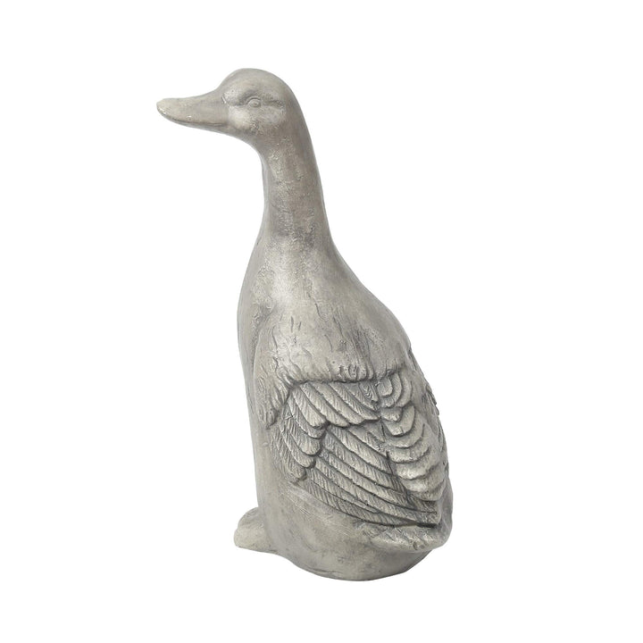 Duck Garden Statue Grey Traditional Magnesium Oxide - Diamond Home USA