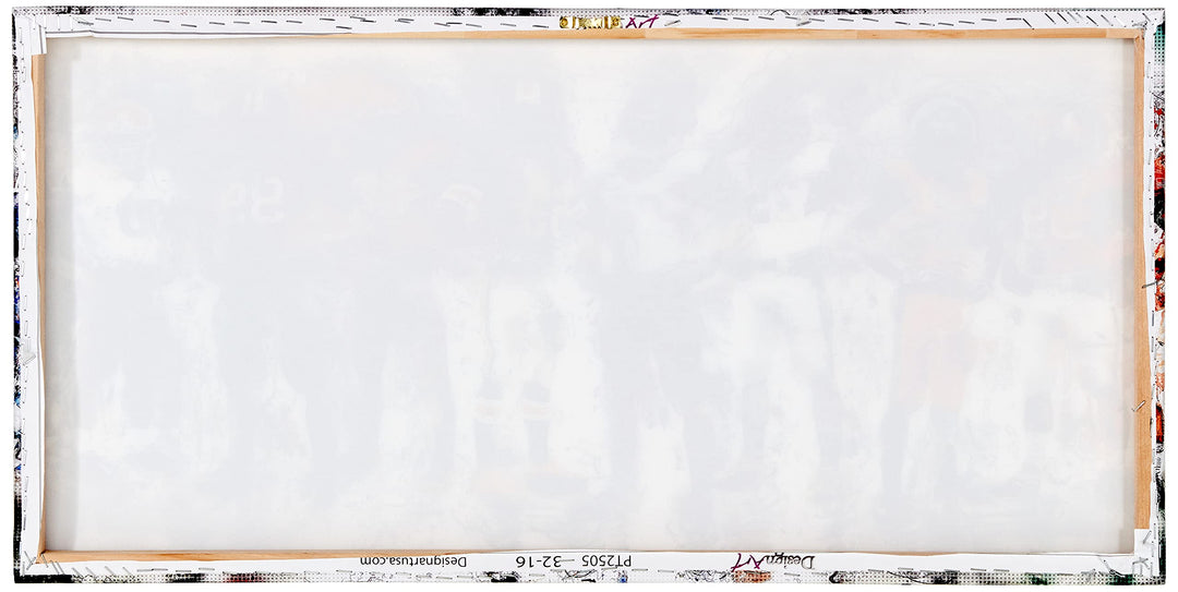 Digital Art PT2505-32-16 Football Team-Large Sport Canvas Art 32 x 16 in - Diamond Home USA