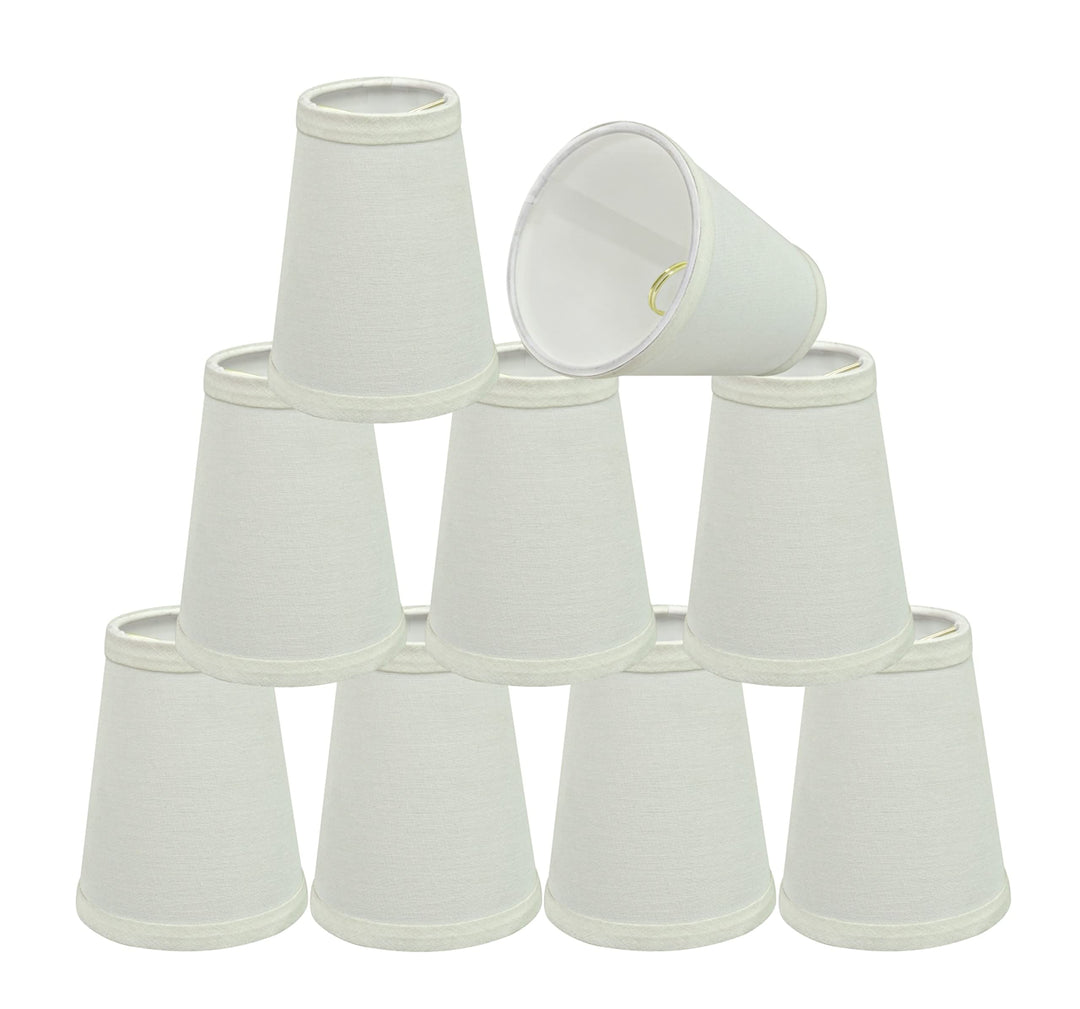 Aspen Creative 32654-9 Small Hardback Empire Shape Chandelier Clip-On Lamp Shade