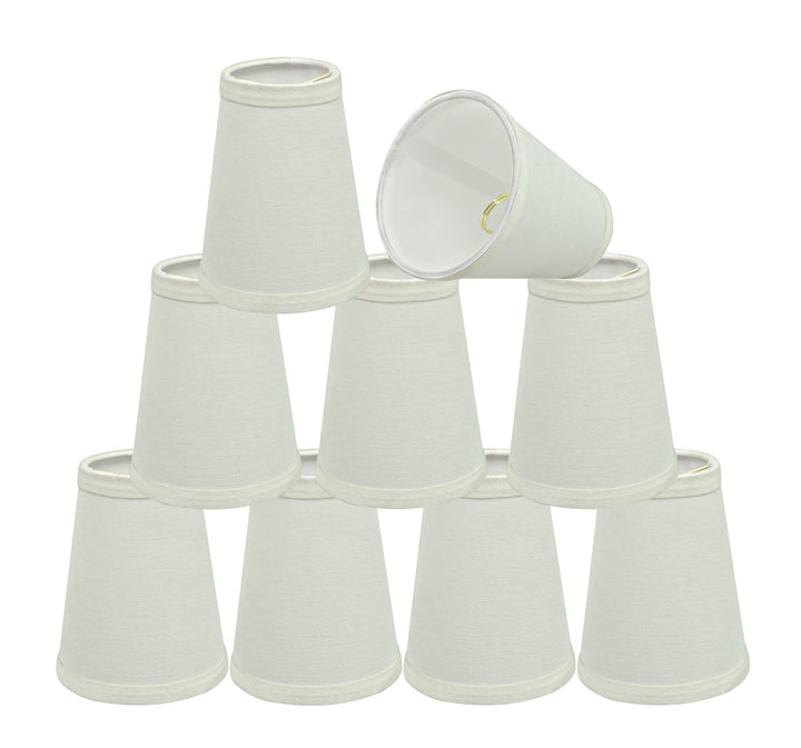 Aspen Creative 32654-9 Small Hardback Empire Shape Chandelier Clip-On Lamp Shade