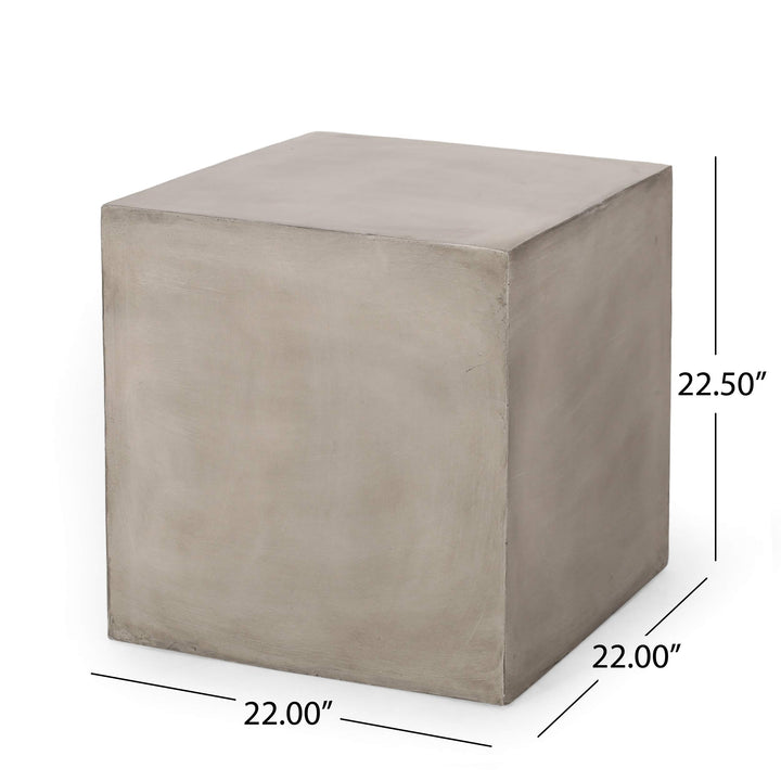 Christopher Knight Home 313407 Side Table Roge Light Gray - Diamond Home USA