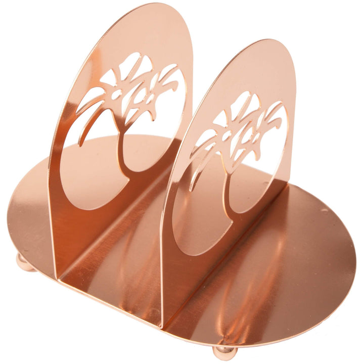 Copper Plated Metal Napkin Holder Gold