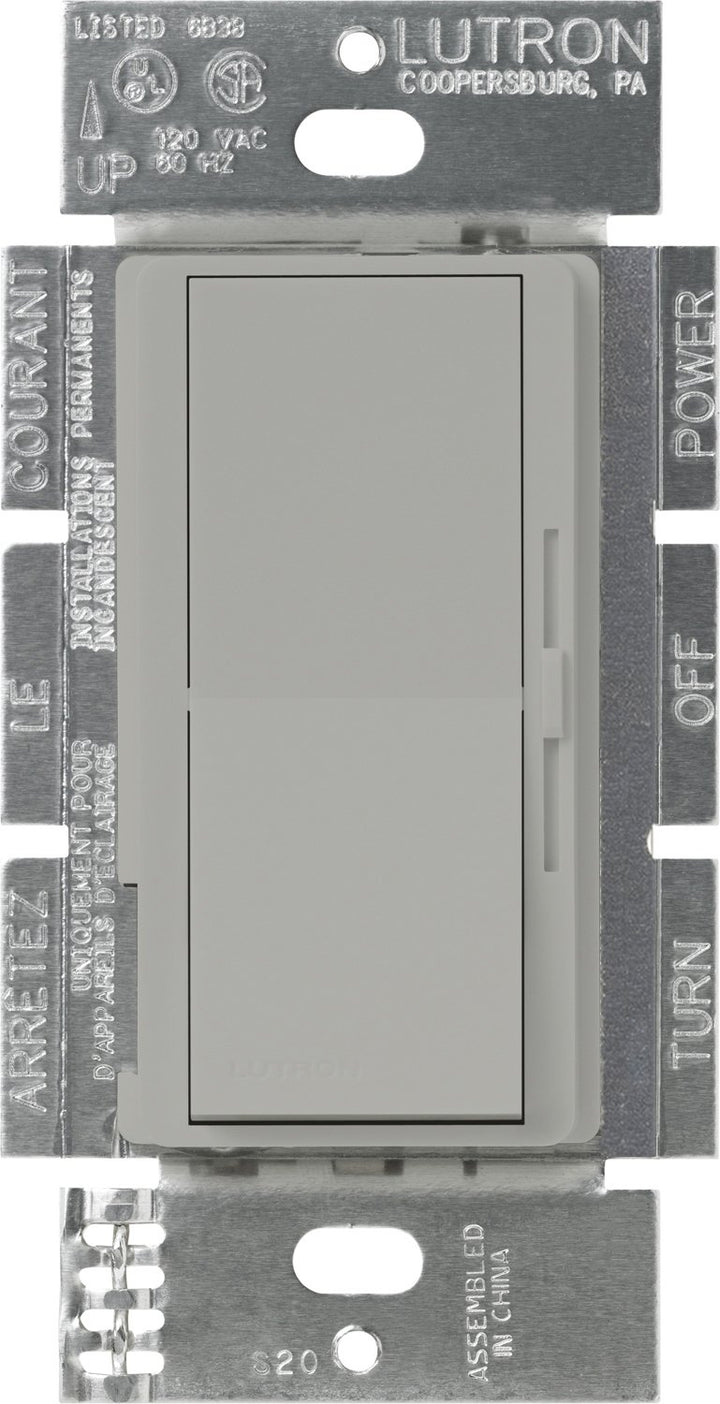 Lutron DVSTV-GR Diva 8 Amp 3-way/Single-Pole 0-10V Dimmer no neutral required