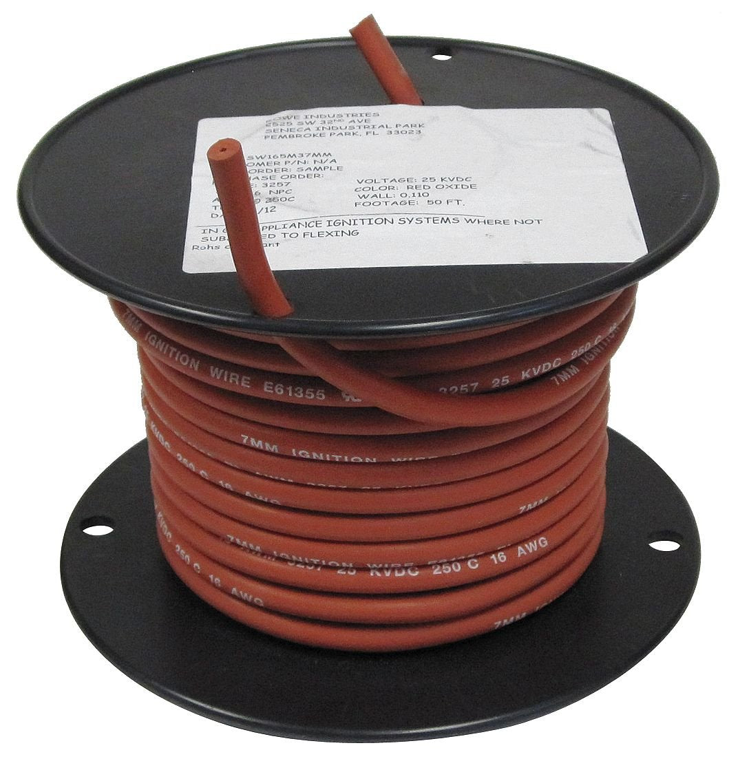Rowe Oxide Ignition Wire Red 16Awg 50Ft