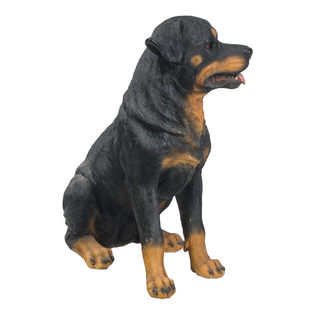 Rottweiler Sitting Polyresin - Diamond Home USA