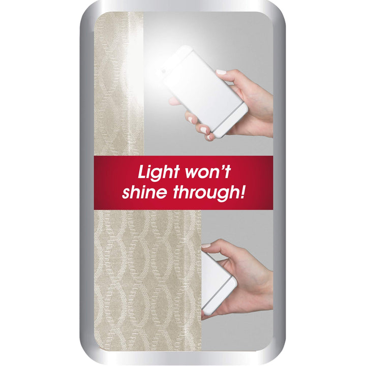 Maytex Jamie Blackout Window Curtain 50 inches x 63 inches Stone - Diamond Home USA