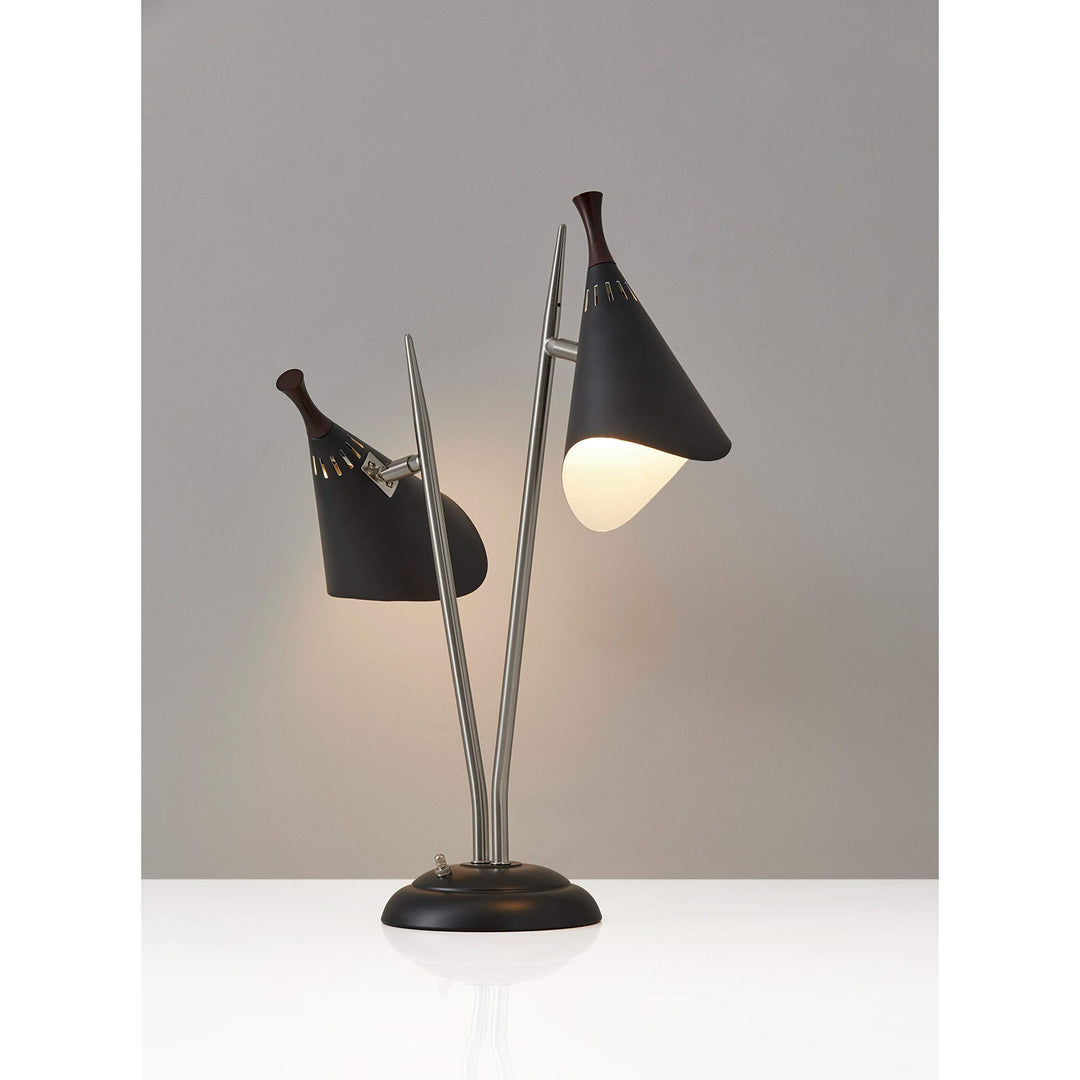 Draper Black Desk Lamp Mid-Century Modern Contemporary - Diamond Home USA