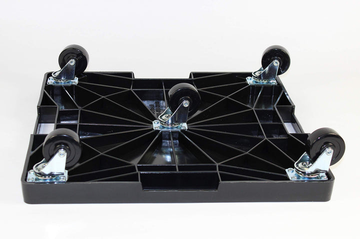 DeVault Enterprises DEVSQH16BL Black 16" Square Plant Dolly with Handle - Diamond Home USA