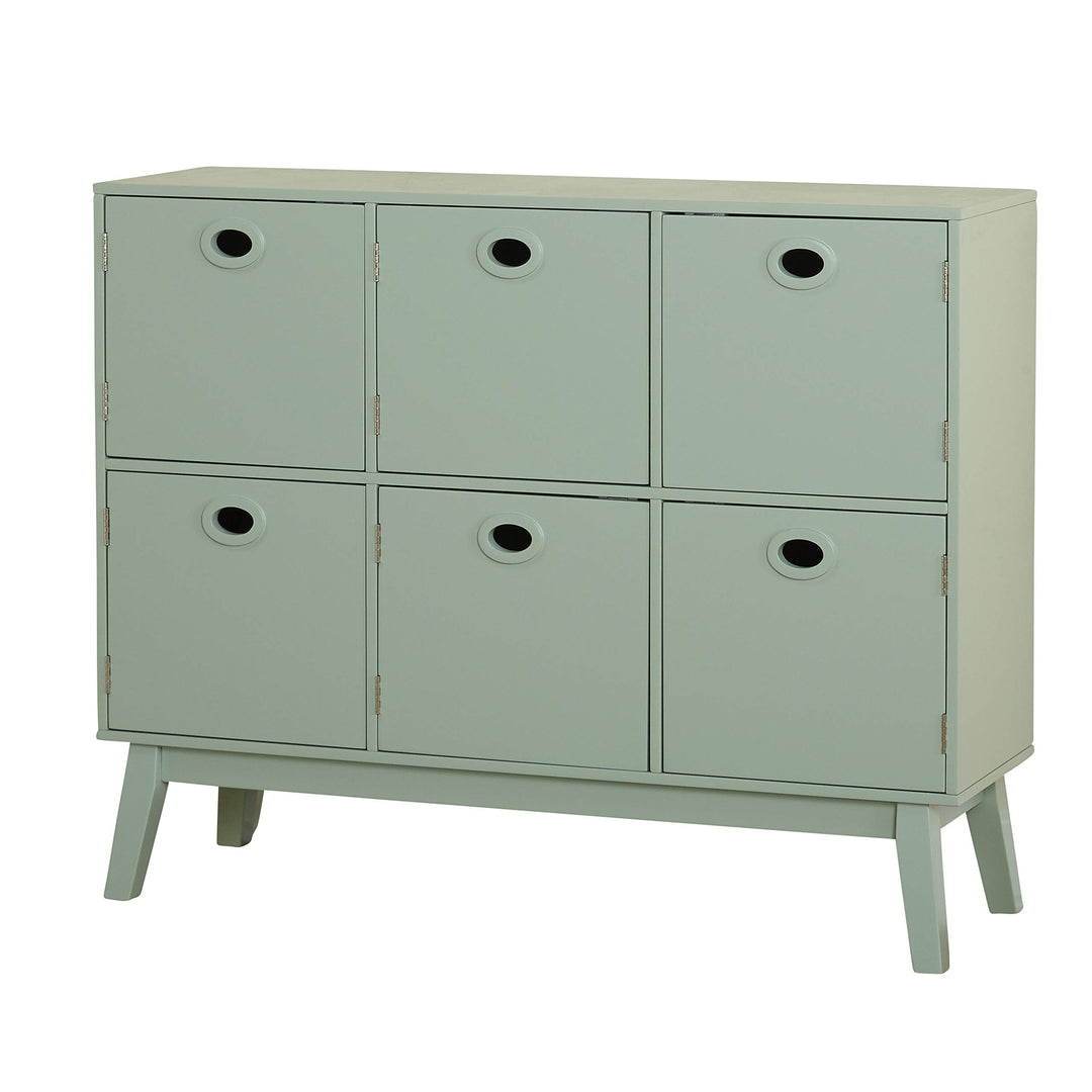 Target Marketing Systems Jamie Modern Storage Kitchen Cabinet 6 Drawers Mint - Diamond Home USA