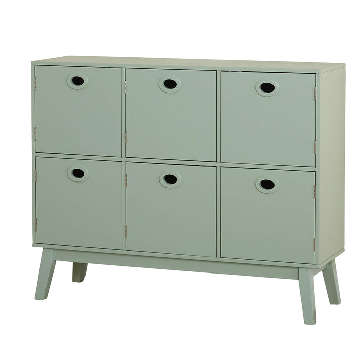 Target Marketing Systems Jamie Modern Storage Kitchen Cabinet 6 Drawers Mint - Diamond Home USA