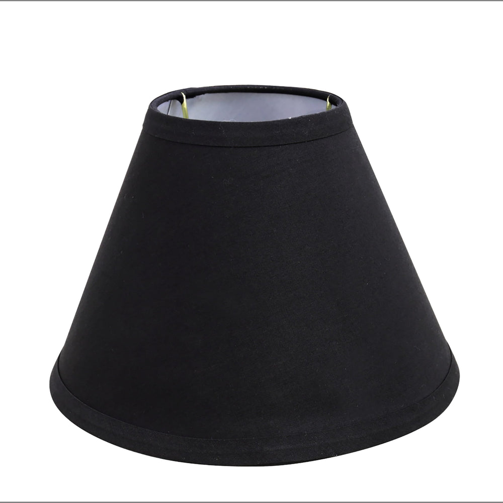 Black Hardback Empire Shape Uno Construction Lamp Shade (4" X 9" 6 1/2") - Diamond Home USA