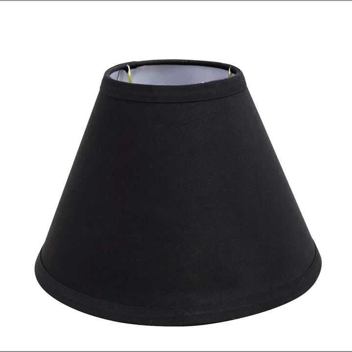 Black Hardback Empire Shape Uno Construction Lamp Shade (4" X 9" 6 1/2") - Diamond Home USA
