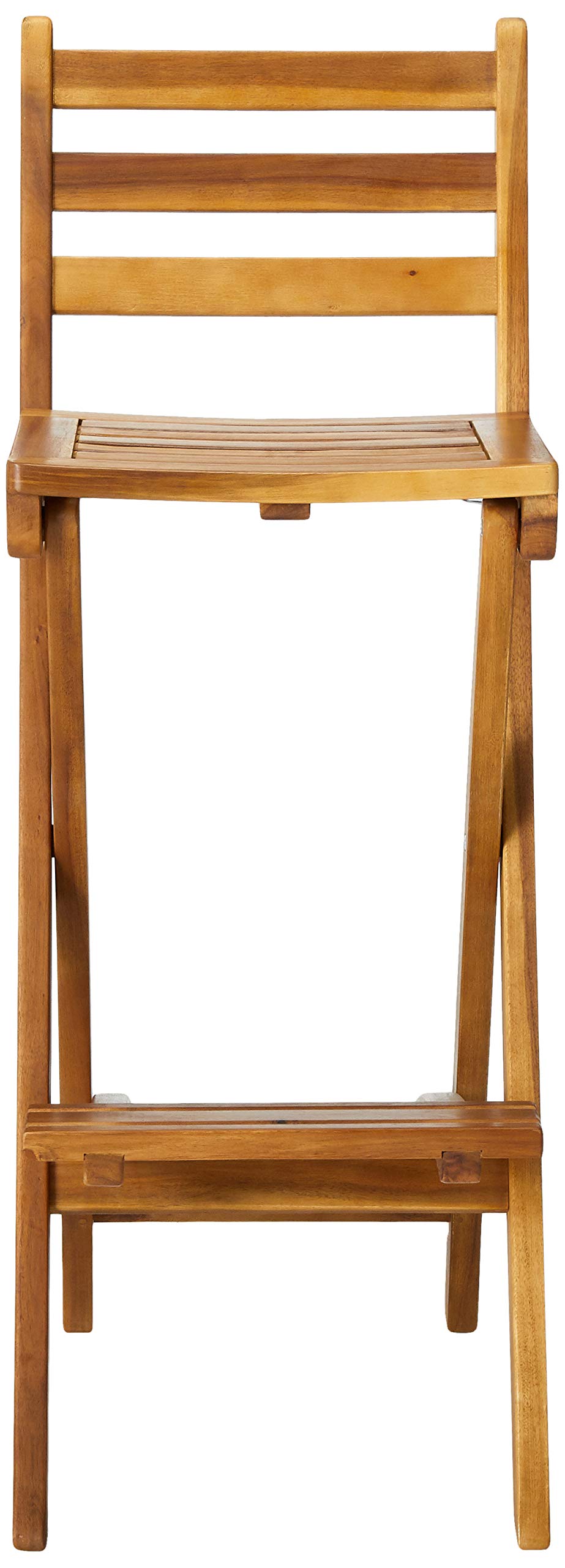 Christopher Knight Home Atlantic Outdoor Foldable Wood Barstool 31" Natural Wood - Diamond Home USA