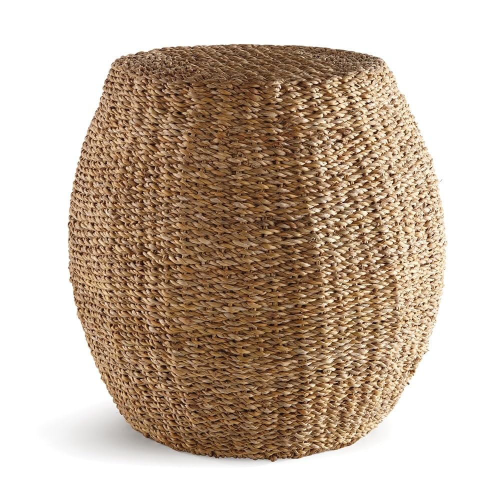Seagrass Hourglass Pouf Natural Classic Rattan