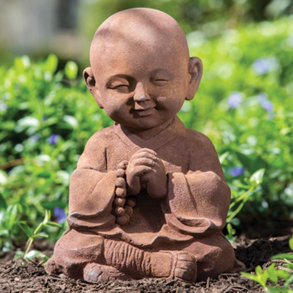 Alfresco Home Praying Buddha Garden Statue - Diamond Home USA