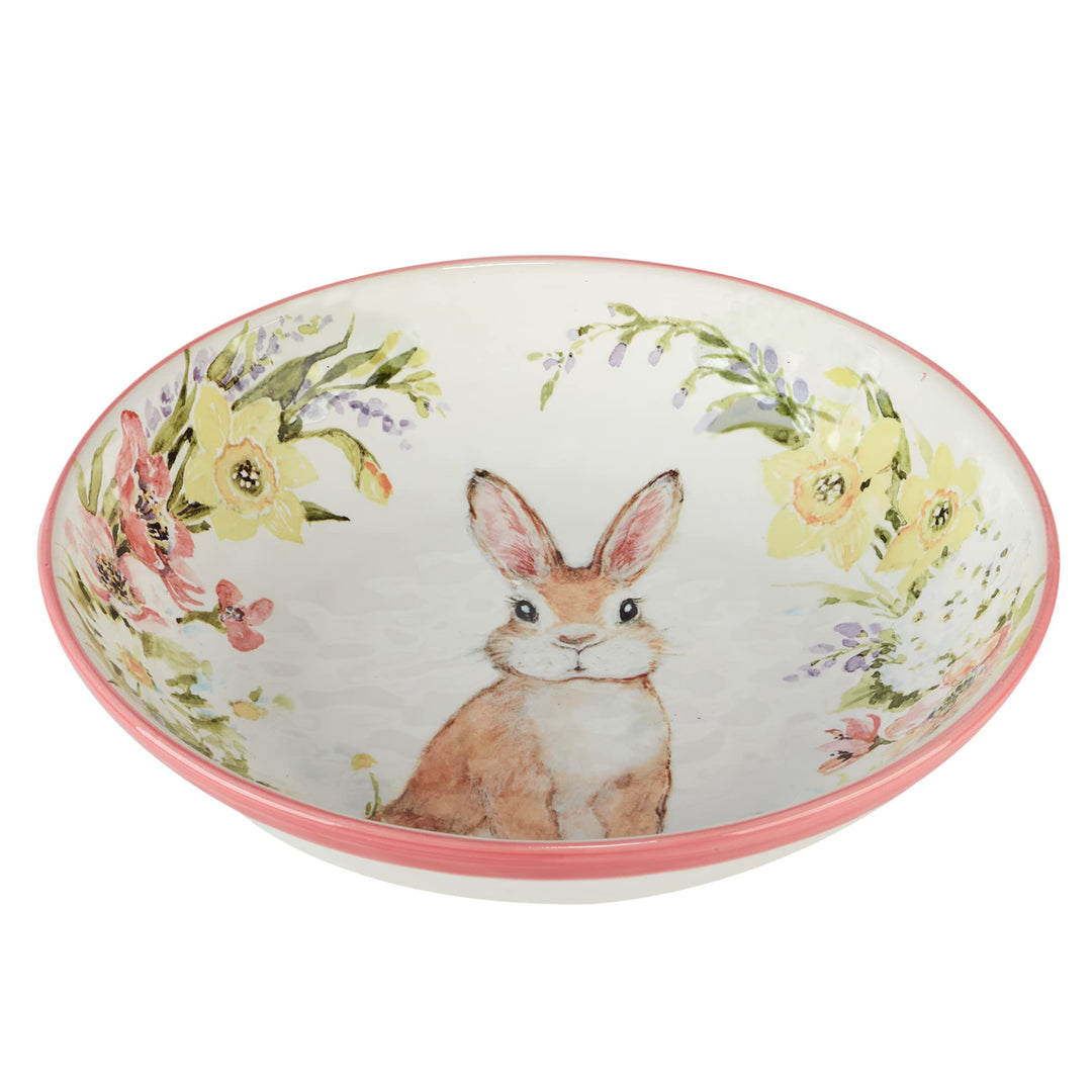 Certified International Easter Garden Serving Bowl 112 Ounces Multicolored - Diamond Home USA