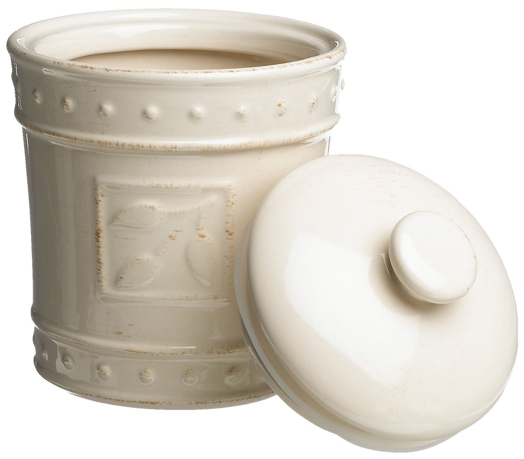 Signature Housewares Sorrento Collection Canisters Ivory Antiqued Finish Set - Diamond Home USA