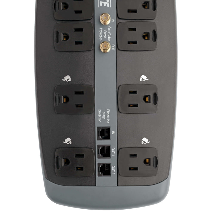 Tripp Lite Protect It! 10-Outlet Surge Protector 8 Ft. (2.43 M) Cord 3345 Joules - Diamond Home USA