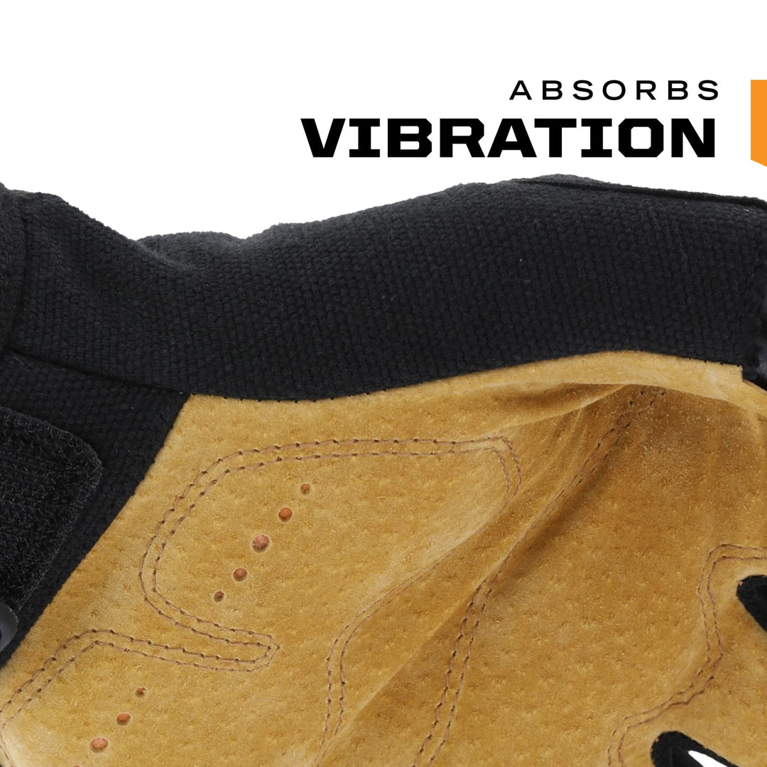 Mechanix Wear: M-Pact Durahide Leather Framer Work Gloves Fingerless Design Work - Diamond Home USA