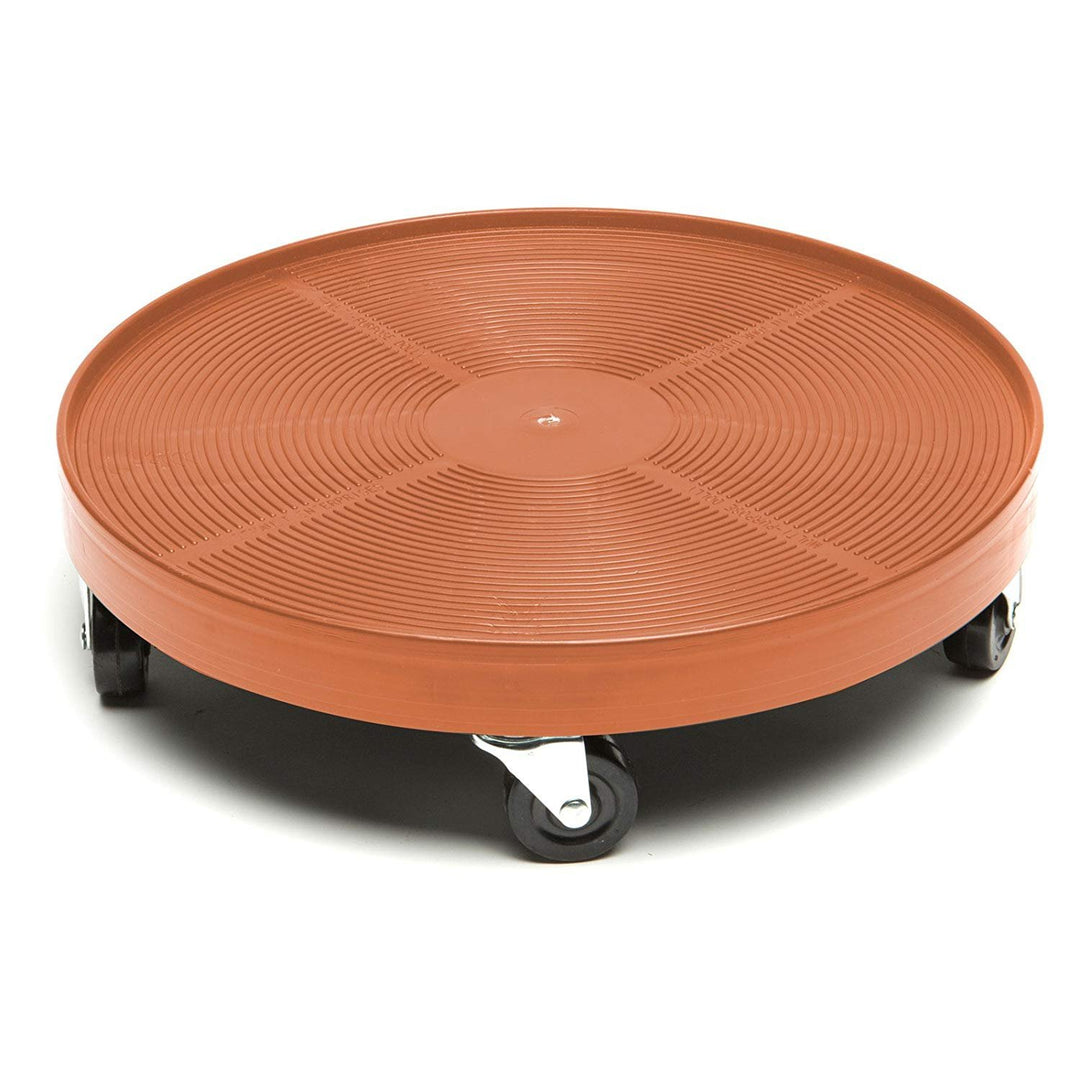 DeVault DEV3000P 16 Inch Plant Dolly with Hole Terra Cotta 16" - Diamond Home USA