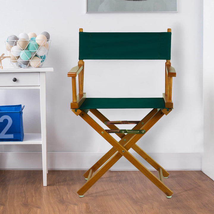 Casual Home Honey Oak Frame/Hunter Green Canvas 18" Classic Height - Diamond Home USA