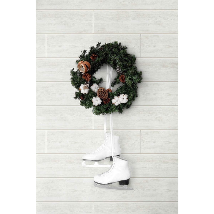 Farmhouse Shiplap Christmas Peel and Stick Wallpaper 20.5 in. W X 18 Ft. L - Diamond Home USA