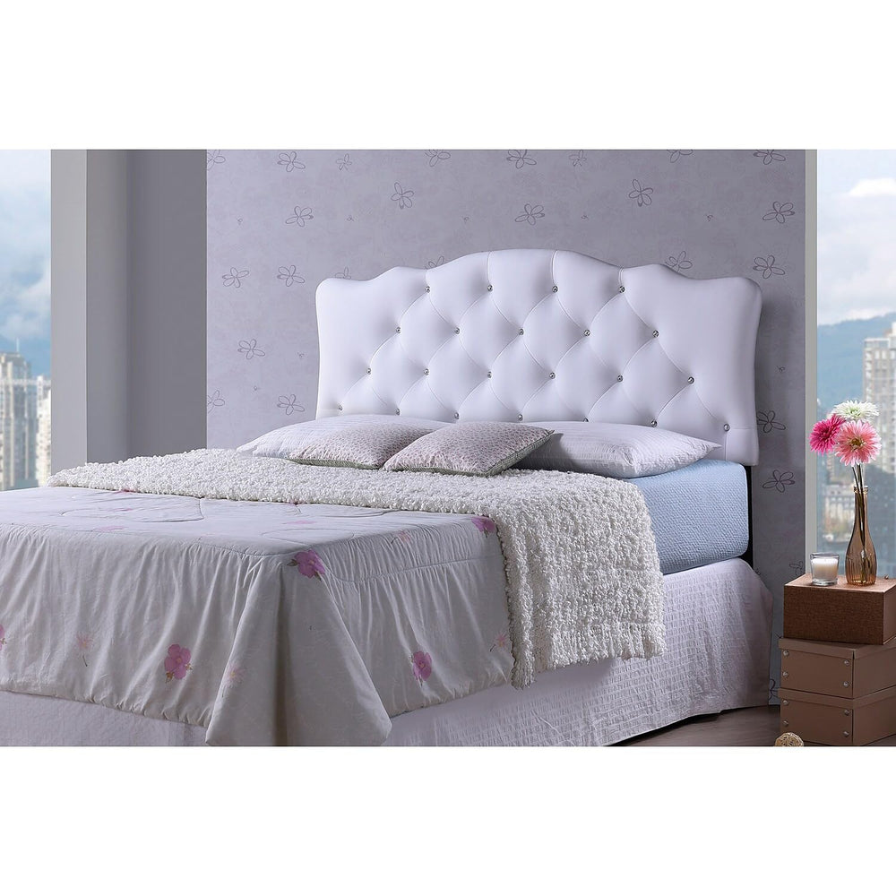 Baxton Studio Rita Queen Faux Leather Headboard 63.18-inch W x 2.73-inch D x . - Diamond Home USA