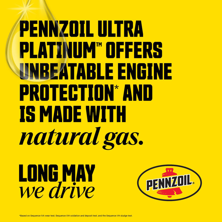 Pennzoil Ultra Platinum Full Synthetic 5W-20 Gasoline Engine Oil 1 Quart - Diamond Home USA