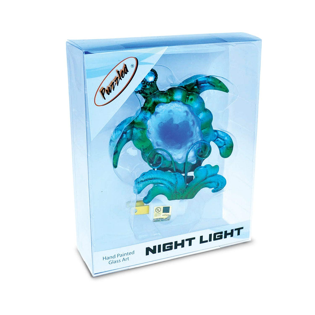 Sea Turtle Night-Light Glass - Diamond Home USA