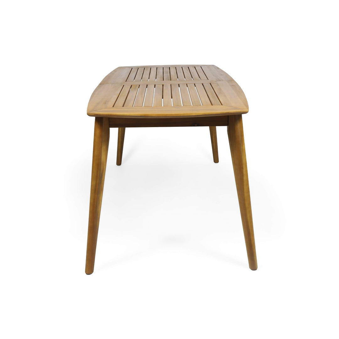 Christopher Knight Home Gwendolyn Outdoor Rustic Acacia Wood Dining Table Teak - Diamond Home USA