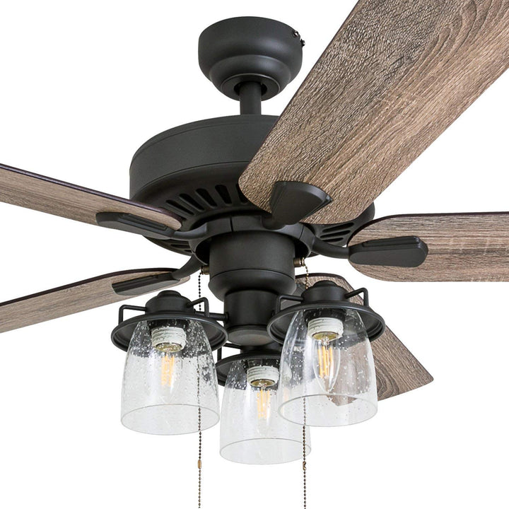 Prominence Home Briarcrest 52 Inch Farmhouse LED eiling Fan with Light Remote - Diamond Home USA
