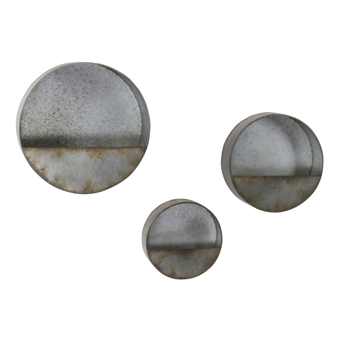 Aspire Aria Succulent Wall Planters (Set of 3) Grey
